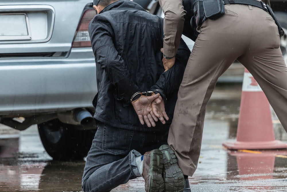 police arrested the wrongdoer